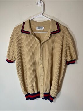 Oxknit 70’s style cardigan Large